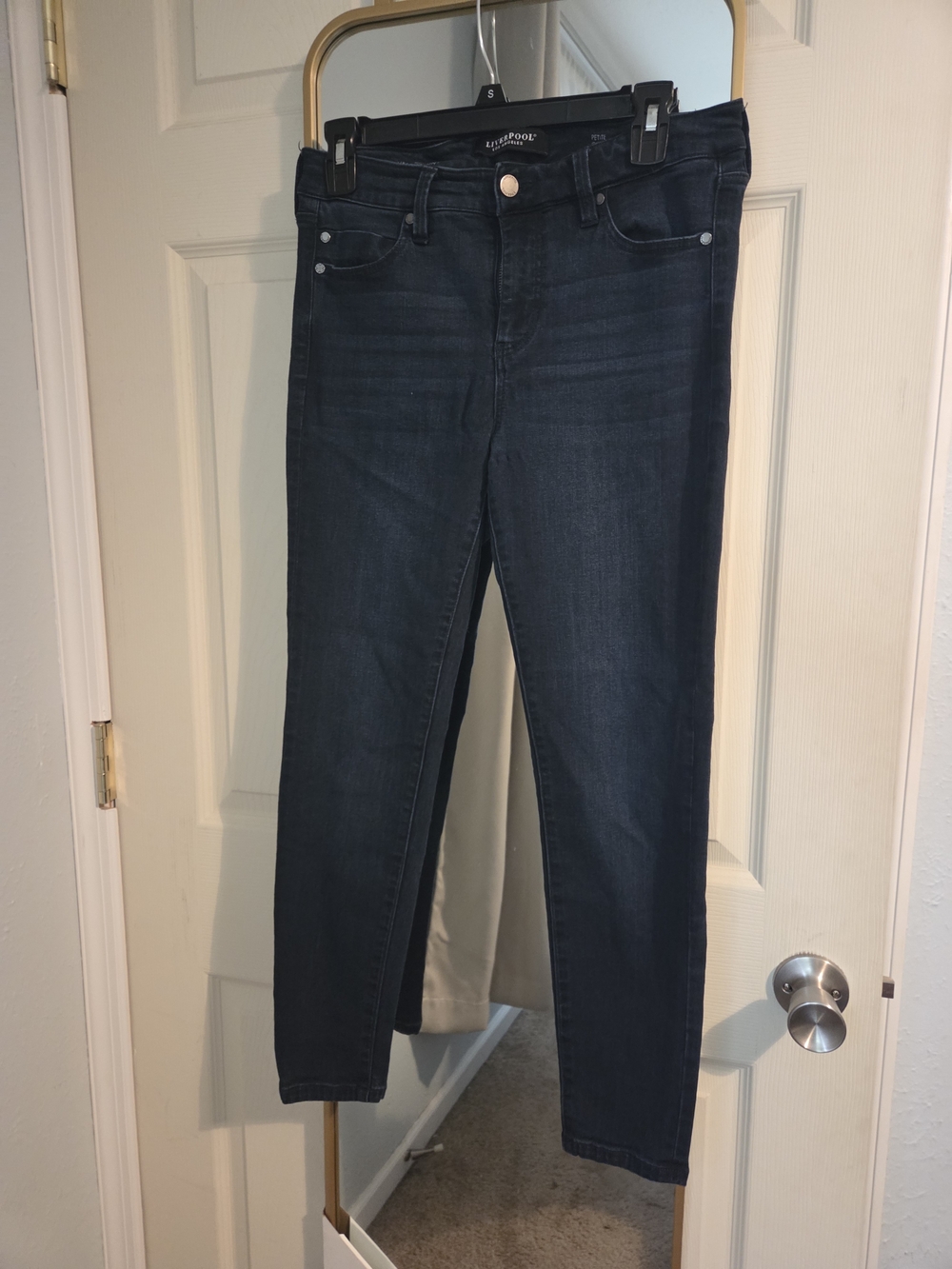 Liverpool Jeans Company Women's Dark Indigo Skinny Ankle Jeans-8P/29